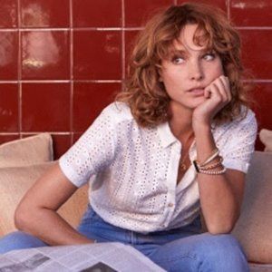 Sezane Faustine Eyelet Buttondown Shirt Blouse